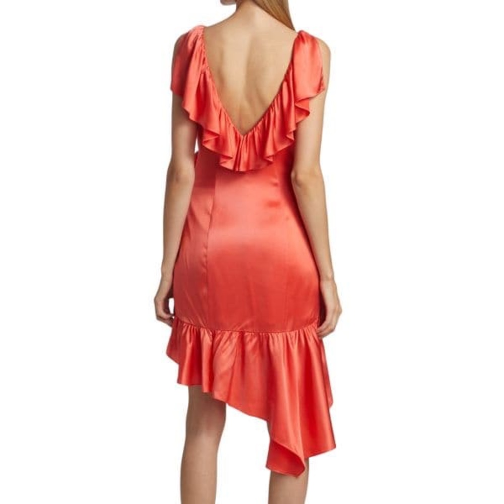 5 a 7 Cinq a Sept NWT Petunya  Neon Coral Dress.